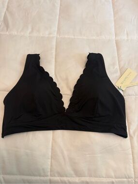 🖤 Sea Level Swim Scalloped Longline Tri Bra Bikini Top – Brand New 🖤